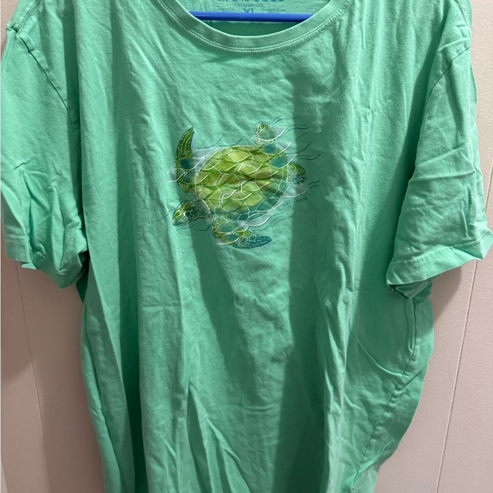 Life Is Good Sea Turtle Graphic Men's Tee - Mint